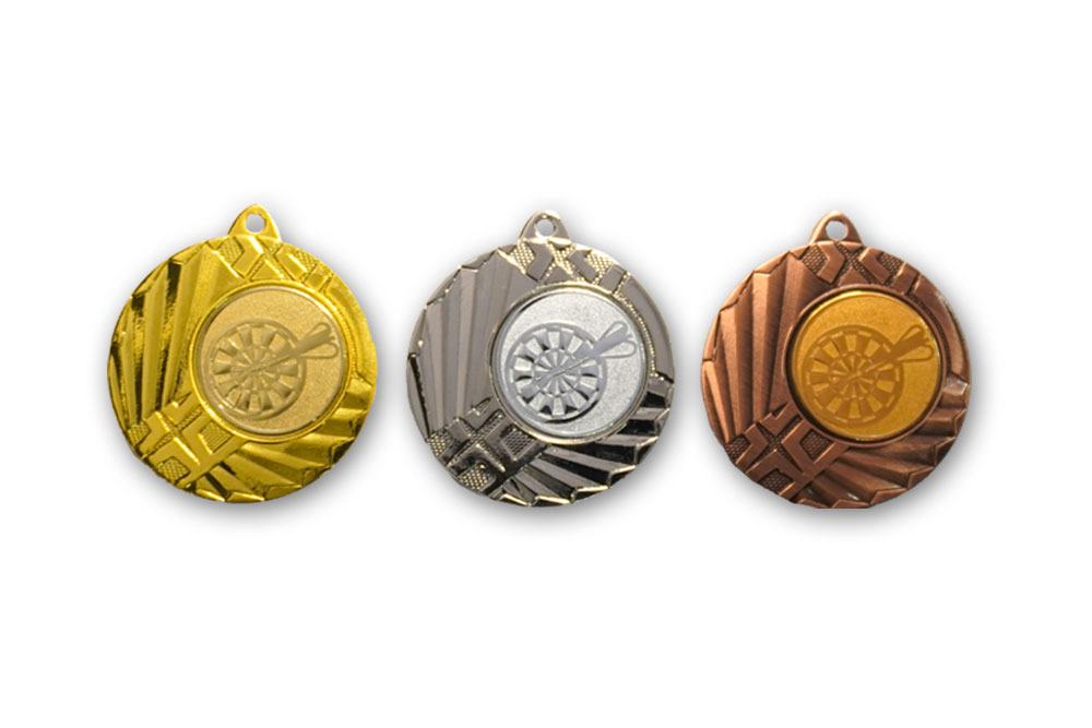 Medalje zlata srebrna bronasta pikado