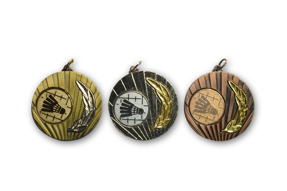 Medalje zlata srebrna bronasta badminton